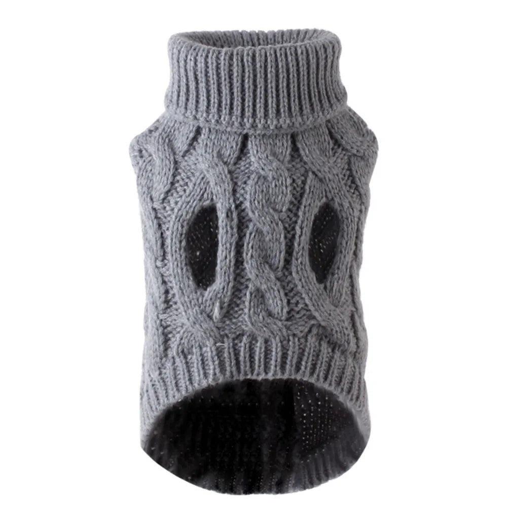 Warm Knitted Dog/Cat Sweater – Soft & Stylish Winter Outfit