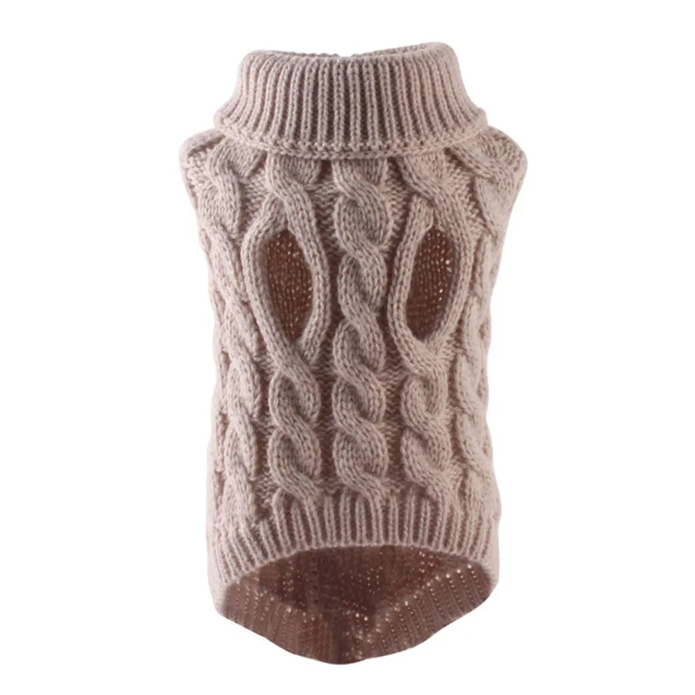 Warm Knitted Dog/Cat Sweater – Soft & Stylish Winter Outfit