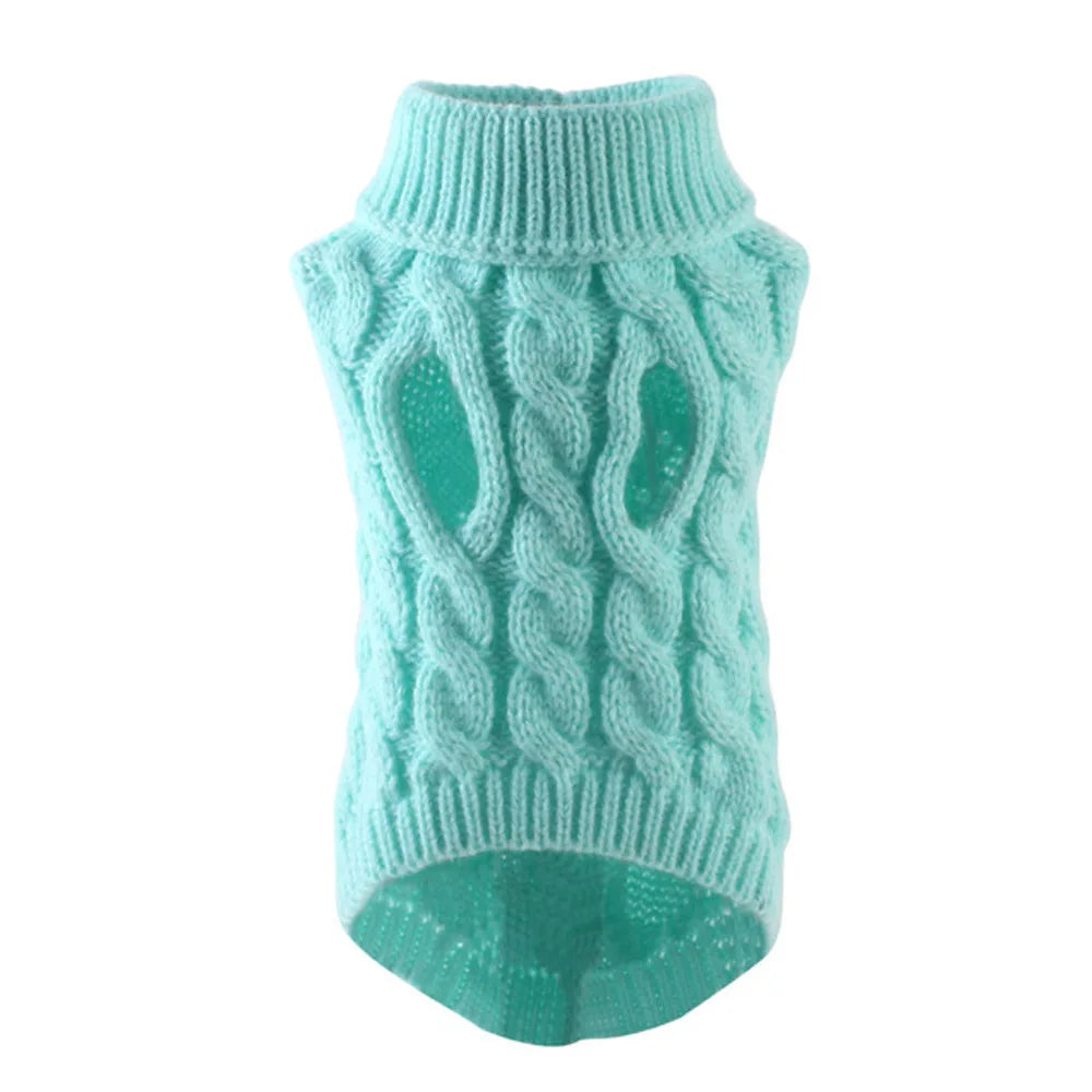Warm Knitted Dog/Cat Sweater – Soft & Stylish Winter Outfit