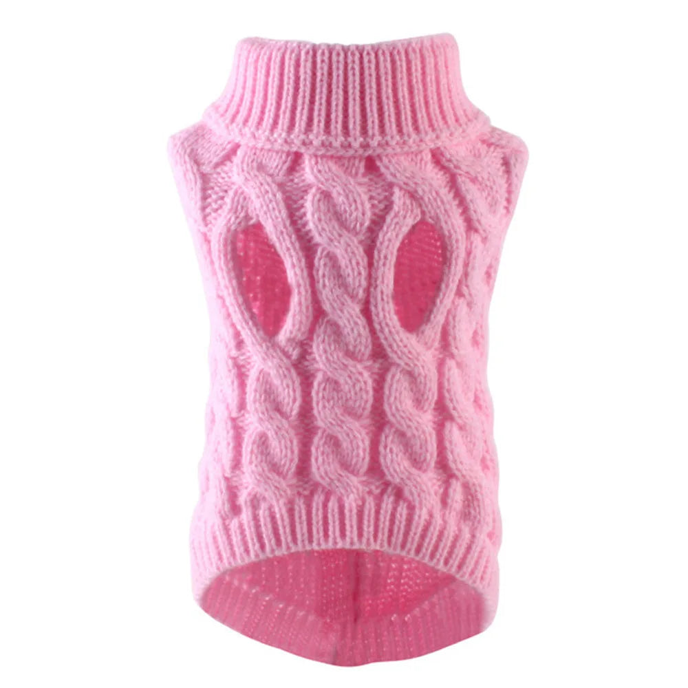 Warm Knitted Dog/Cat Sweater – Soft & Stylish Winter Outfit