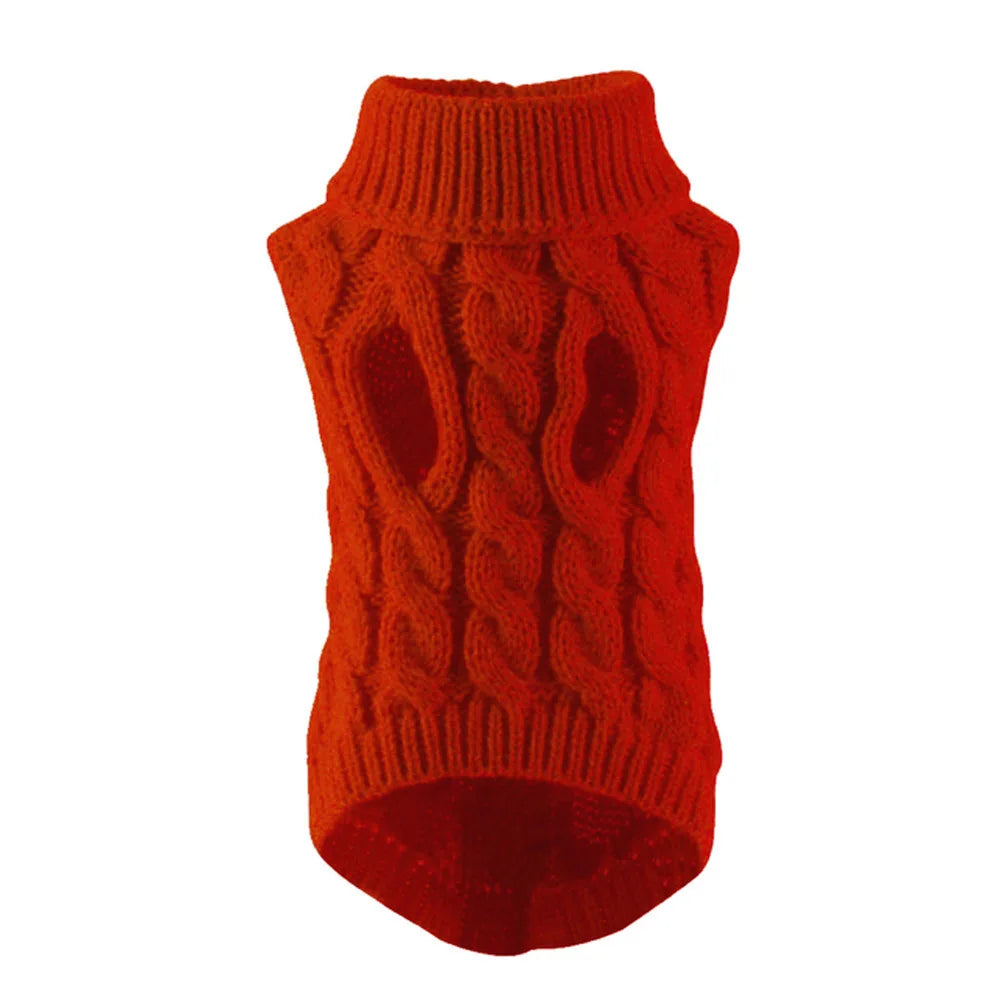 Warm Knitted Dog/Cat Sweater – Soft & Stylish Winter Outfit